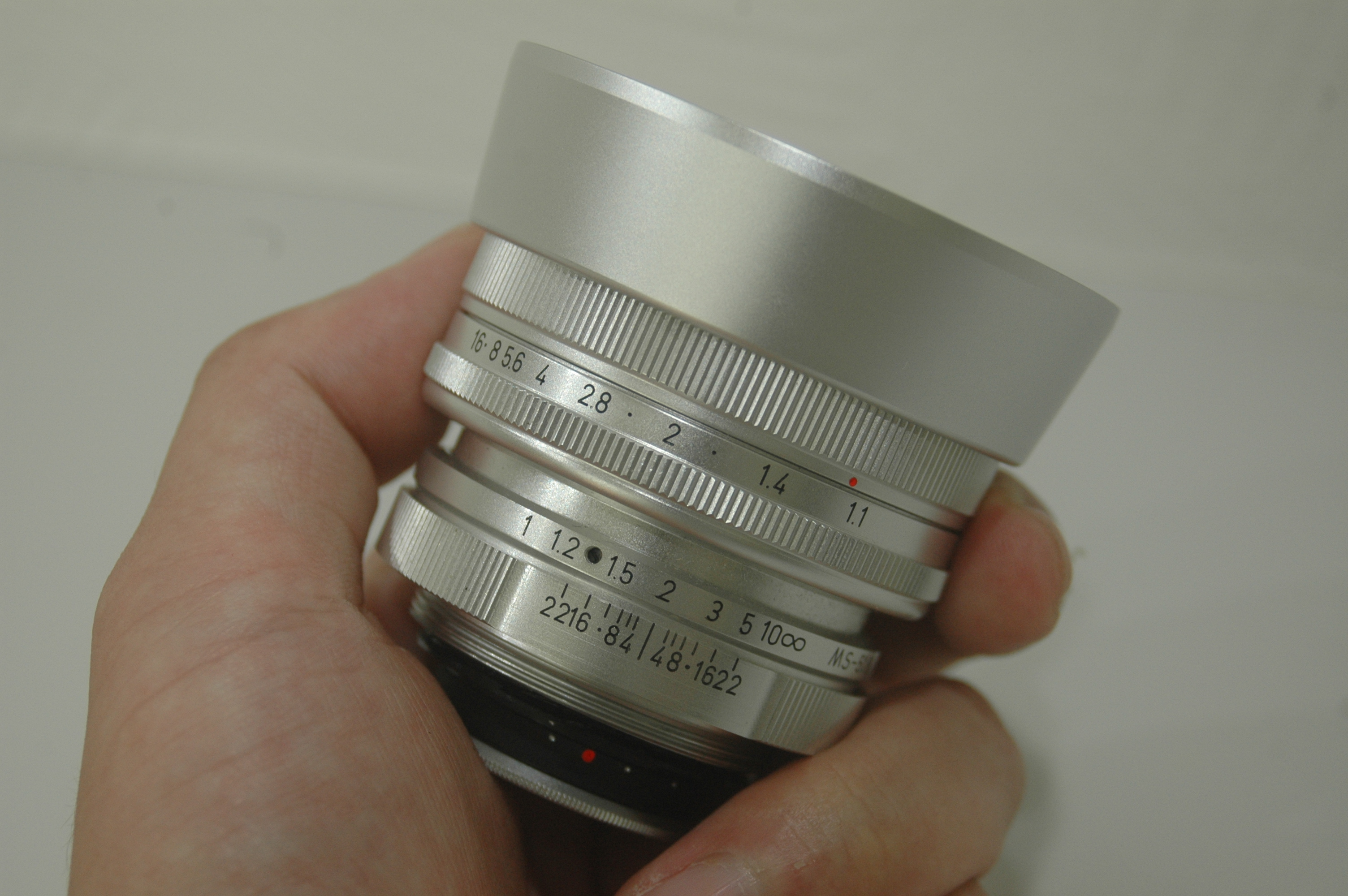 MS-Optics Sonnetar 50mm f1.3 シルバークローム