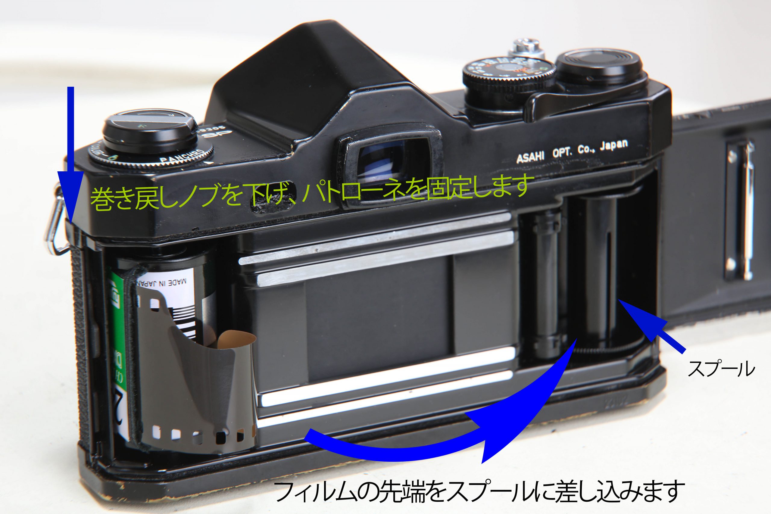 【動作確認済　作例あり】フィルムカメラ　Asahi pentax sp