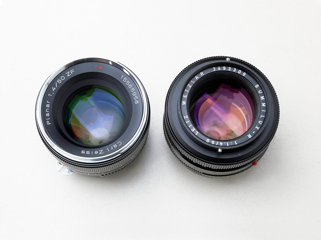【ZEISS vs Leica】プラナー T* 50mm F1.4 ZFとズミルックスR